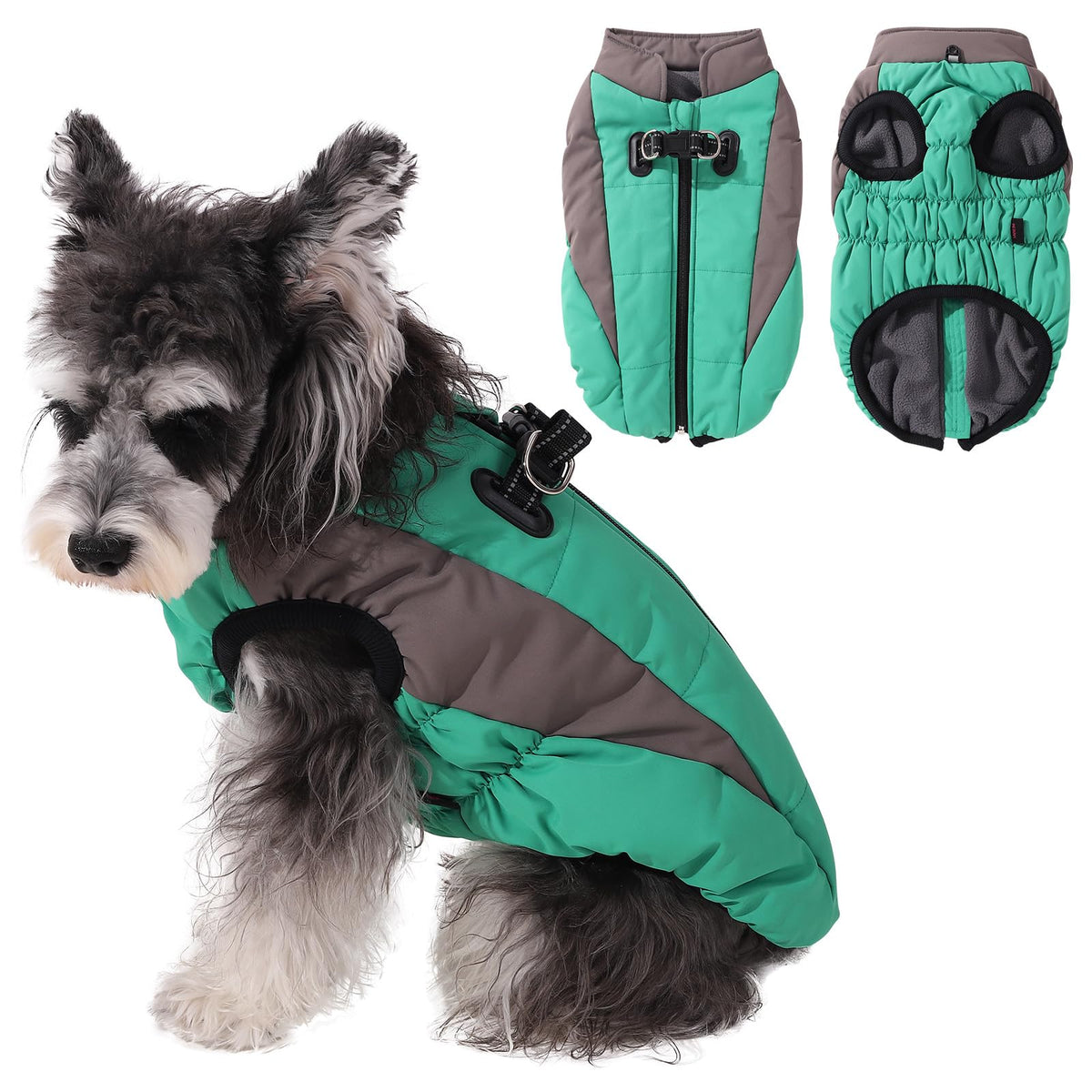TimberPup™ TrailShield Waterproof Dog Jacket with Harness