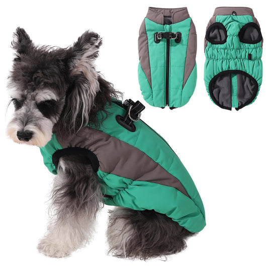 TimberPup™ TrailShield Waterproof Dog Jacket with Harness